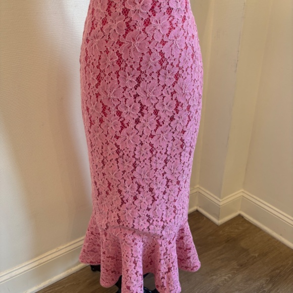 SALONI pink lace skirt - Picture 2 of 7